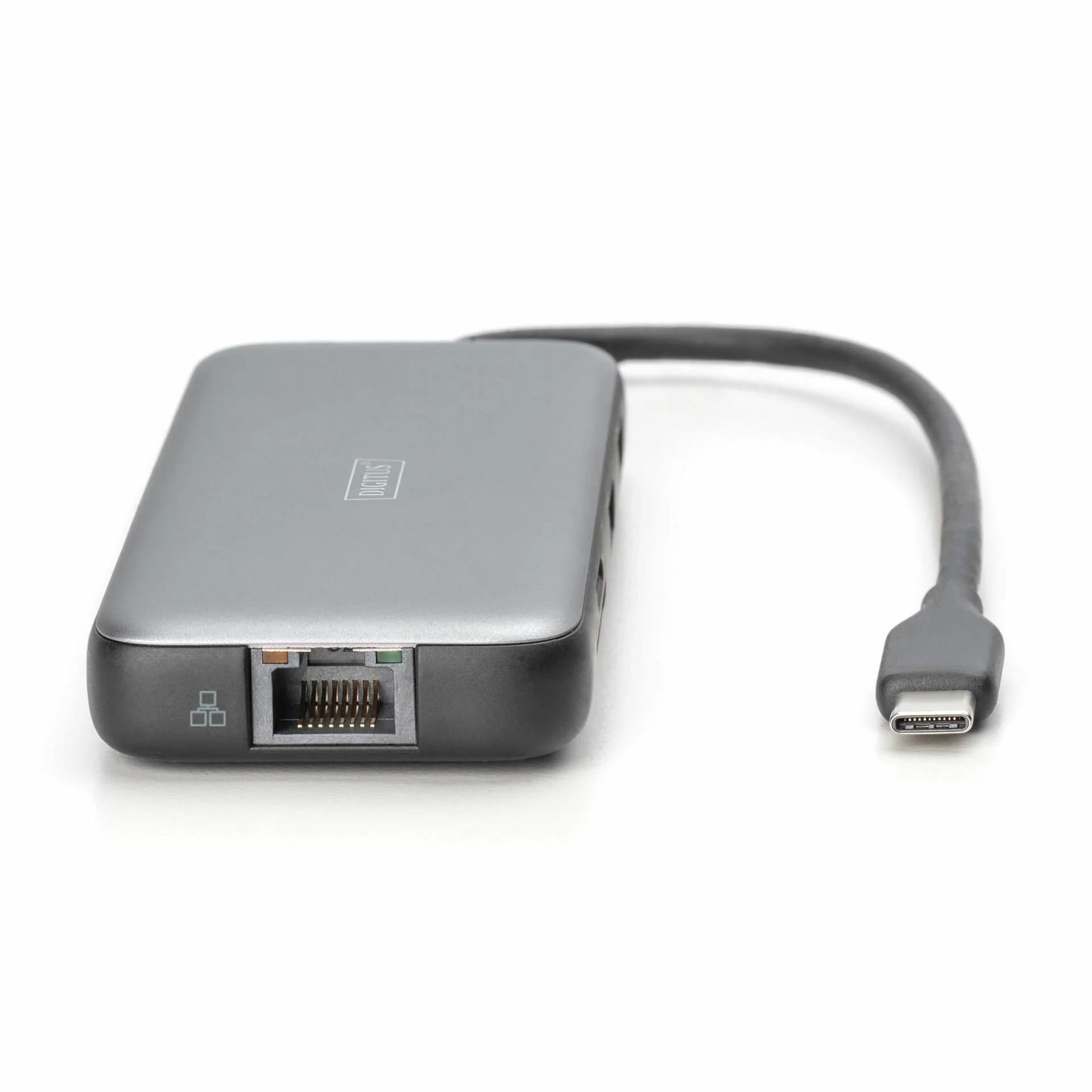 Digitus Digitus priklopna postaja USB 3.2 TipC 8v1 4K siva DA-70915 Priklopne postaje