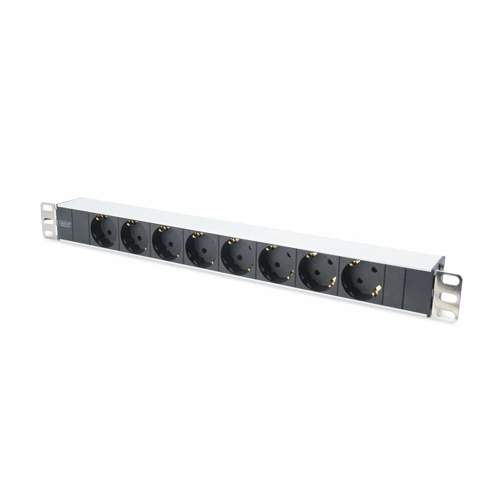 Digitus razdelilec rack 8x220V ALU črno/siv DN-95401
