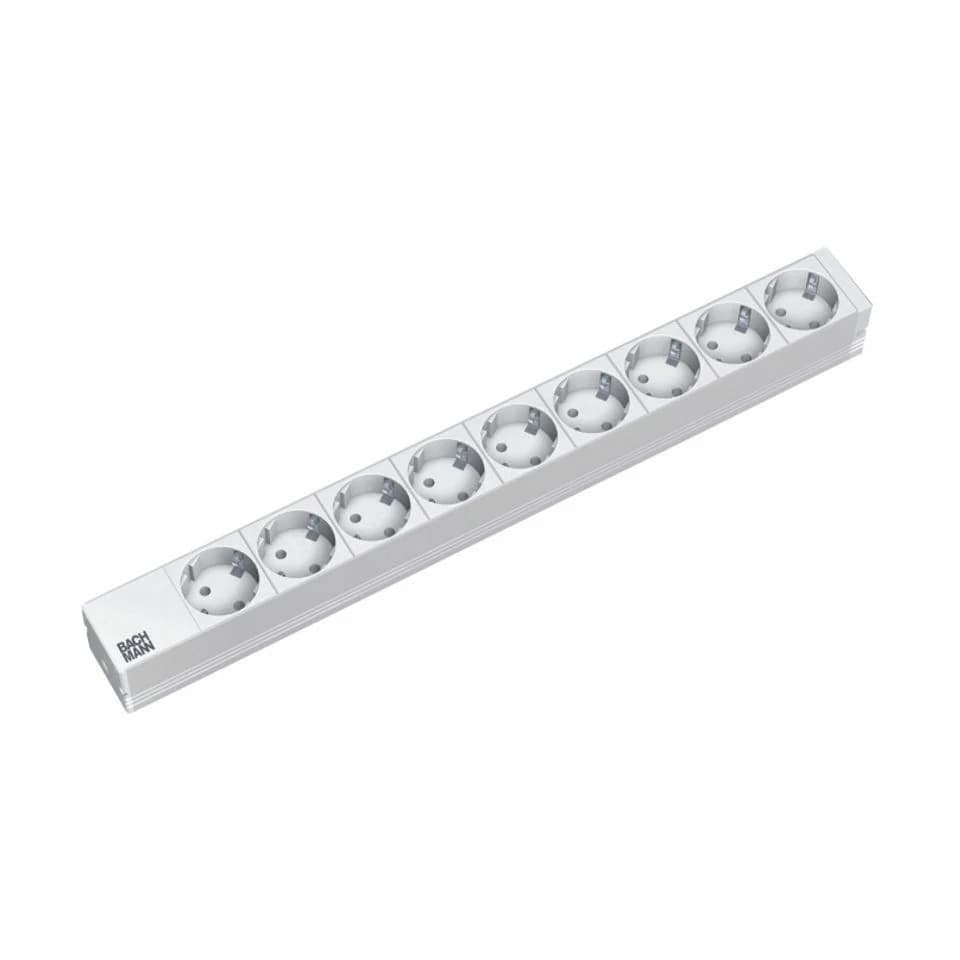 Bachmann razdelilec rack 9x250V ALU 3m siv 333.4047