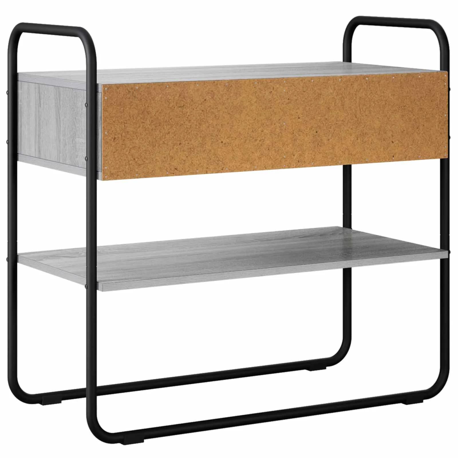Konzolna miza Siva Sonoma 100 x 40 x 75 cm Inženirski les - slika 7