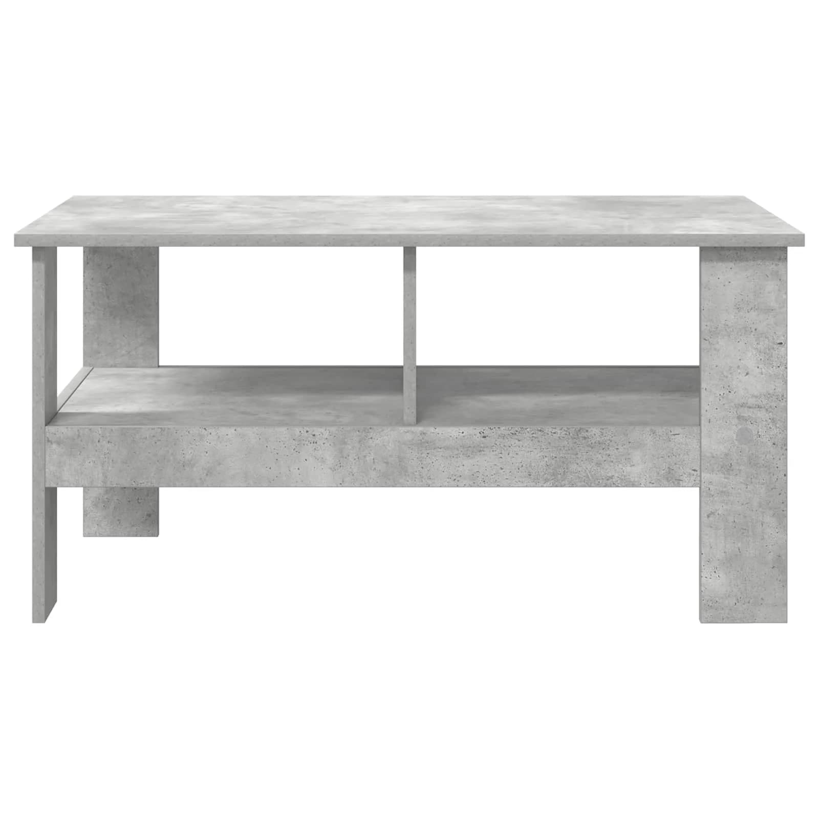 Klubska miza Betonsko siva 90 x 50 x 45 cm Inženirski les - slika 5
