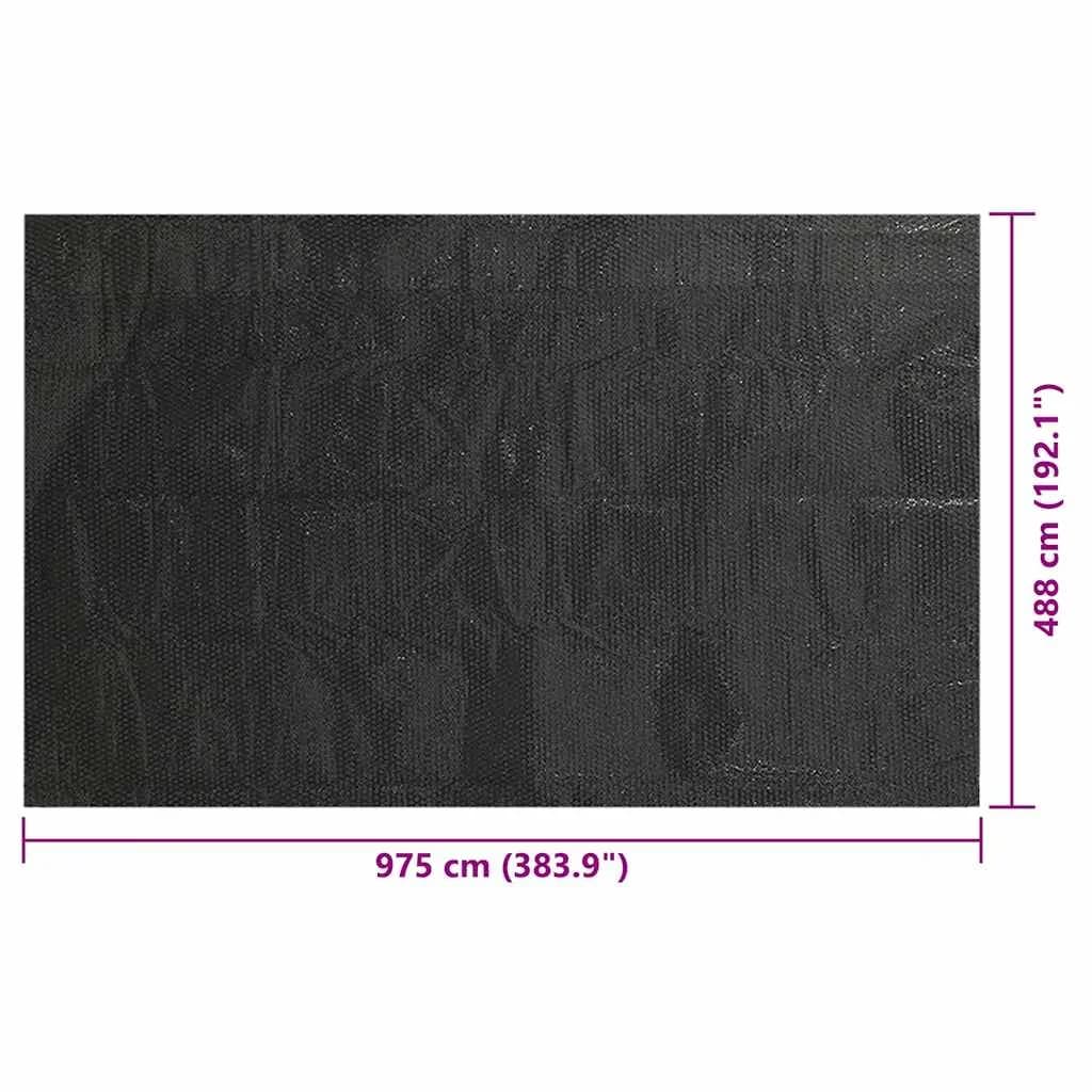 Pokrivalo za bazen črno 975x488 cm PE - slika 6