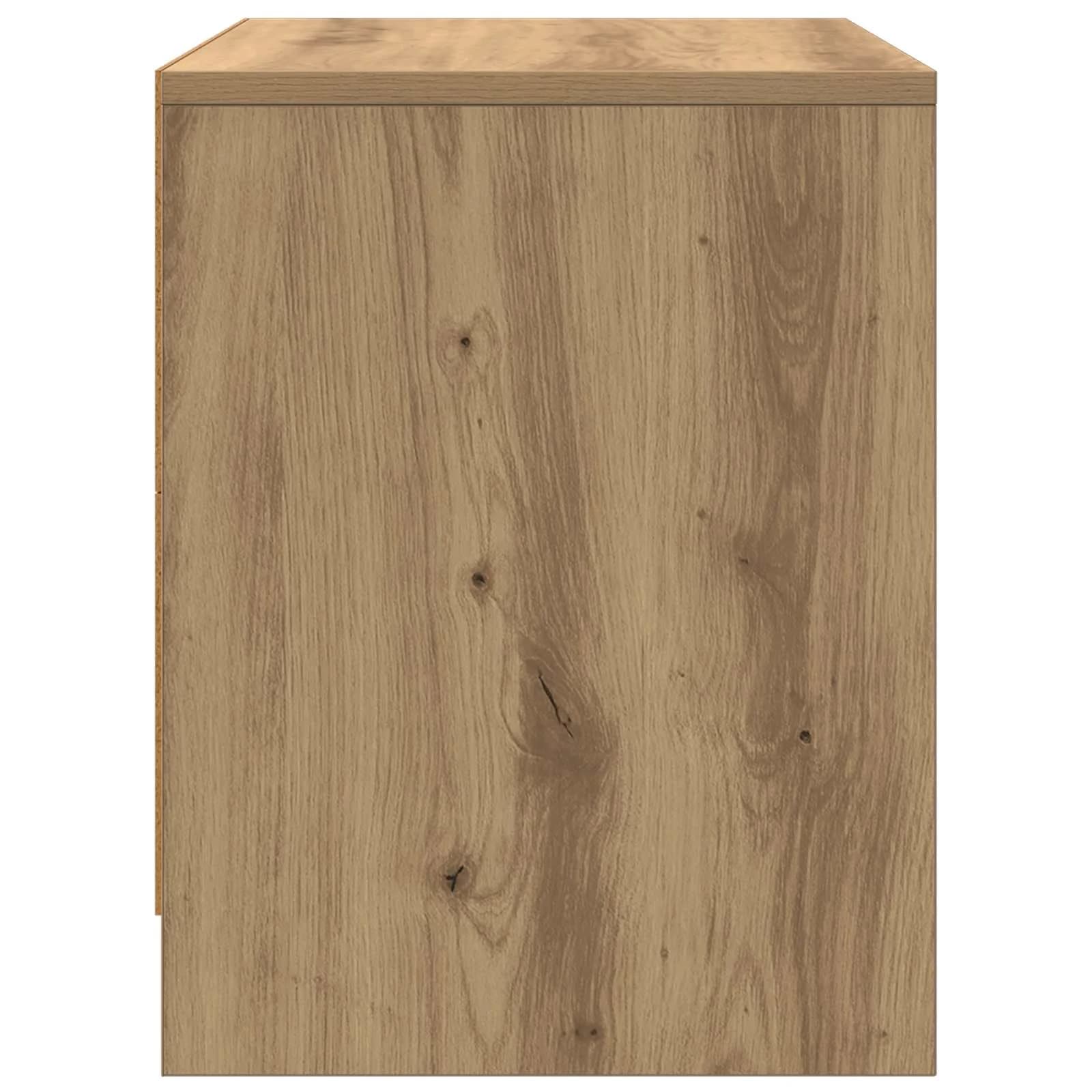 Nočna omarica Umetni hrast 45 x 34 x 44,5 cm Inženirski les - slika 7