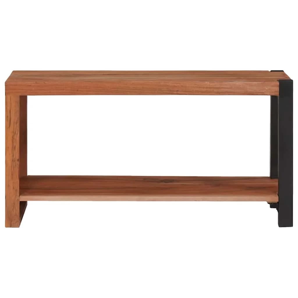 Knjižna polica Rjava 80 x 30 x 40 cm Masiven les akacije - slika 4