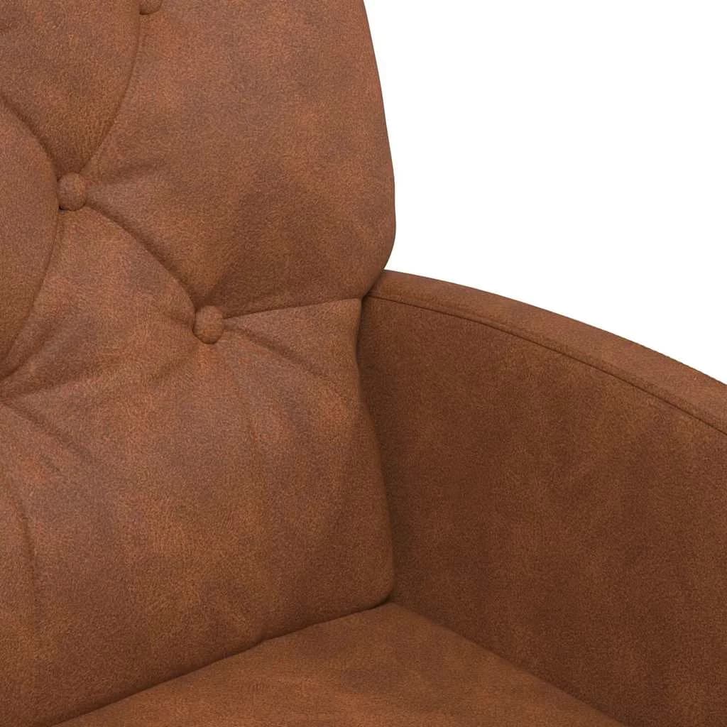 Jedilni stoli s kolesi 2 kos Umetna koža Rjava 58 x 67 x 97 cm - slika 7