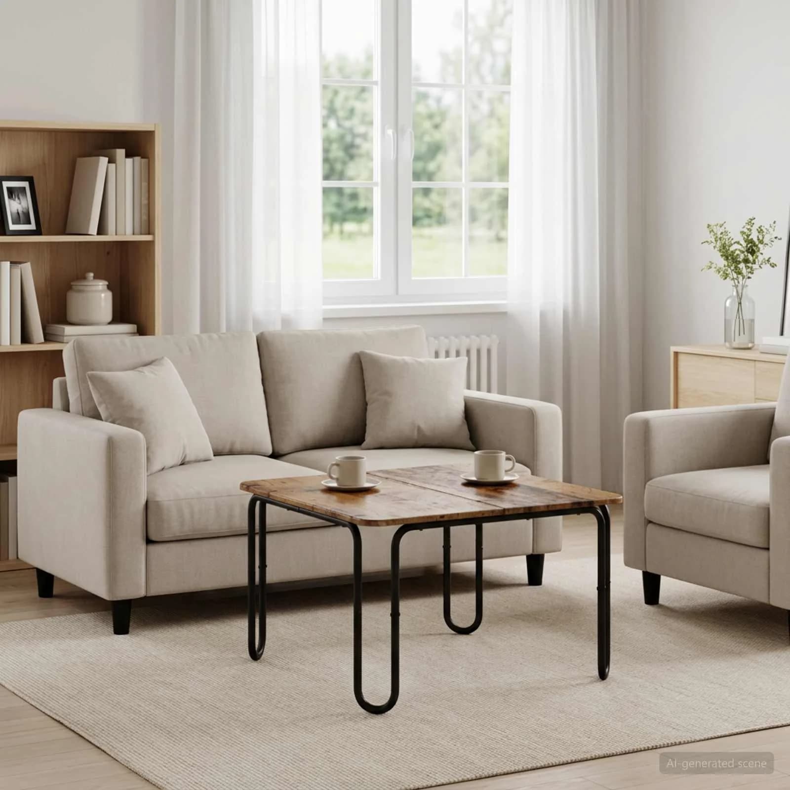 Klubska miza Star les 79,5 x 79,5 x 45 cm Inženirski les