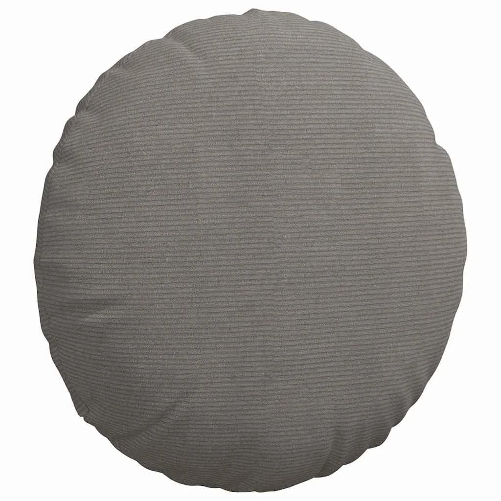 Sedežne blazine 2 kos Žametna tkanina Svetlo siva Ø 80 cm - slika 5