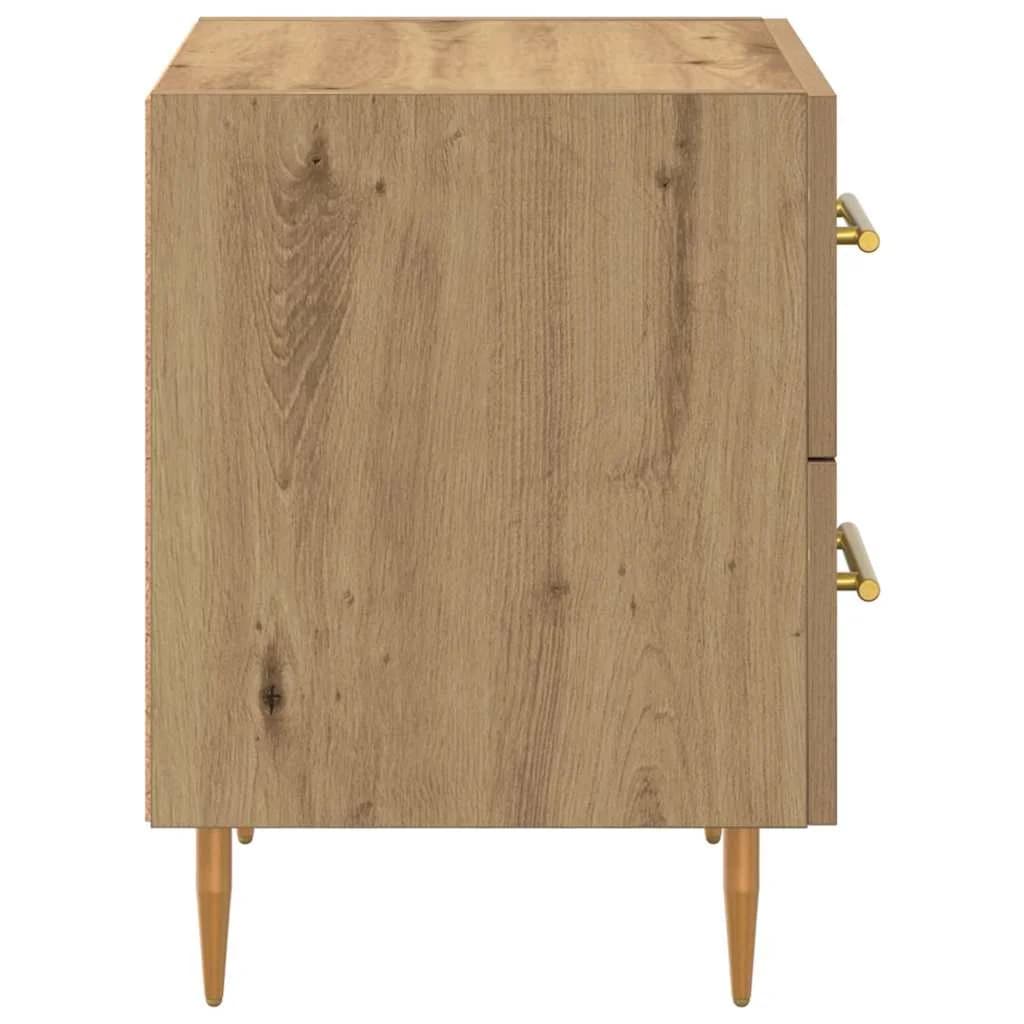 Nočna omarica 2 kos Umetni hrast 40 x 35 x 47,5 cm - slika 8