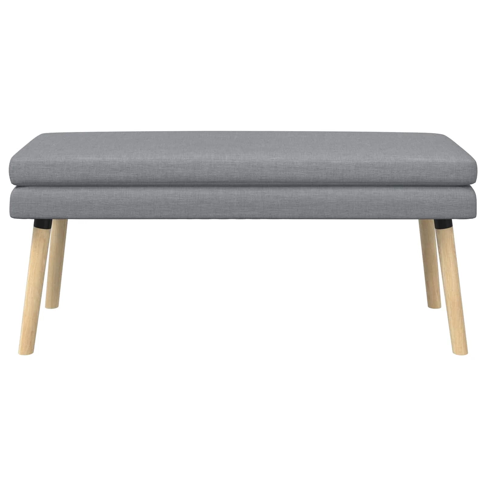 Dvojna klop Svetlo siva 110 x 40 x 47 cm Blago - slika 5