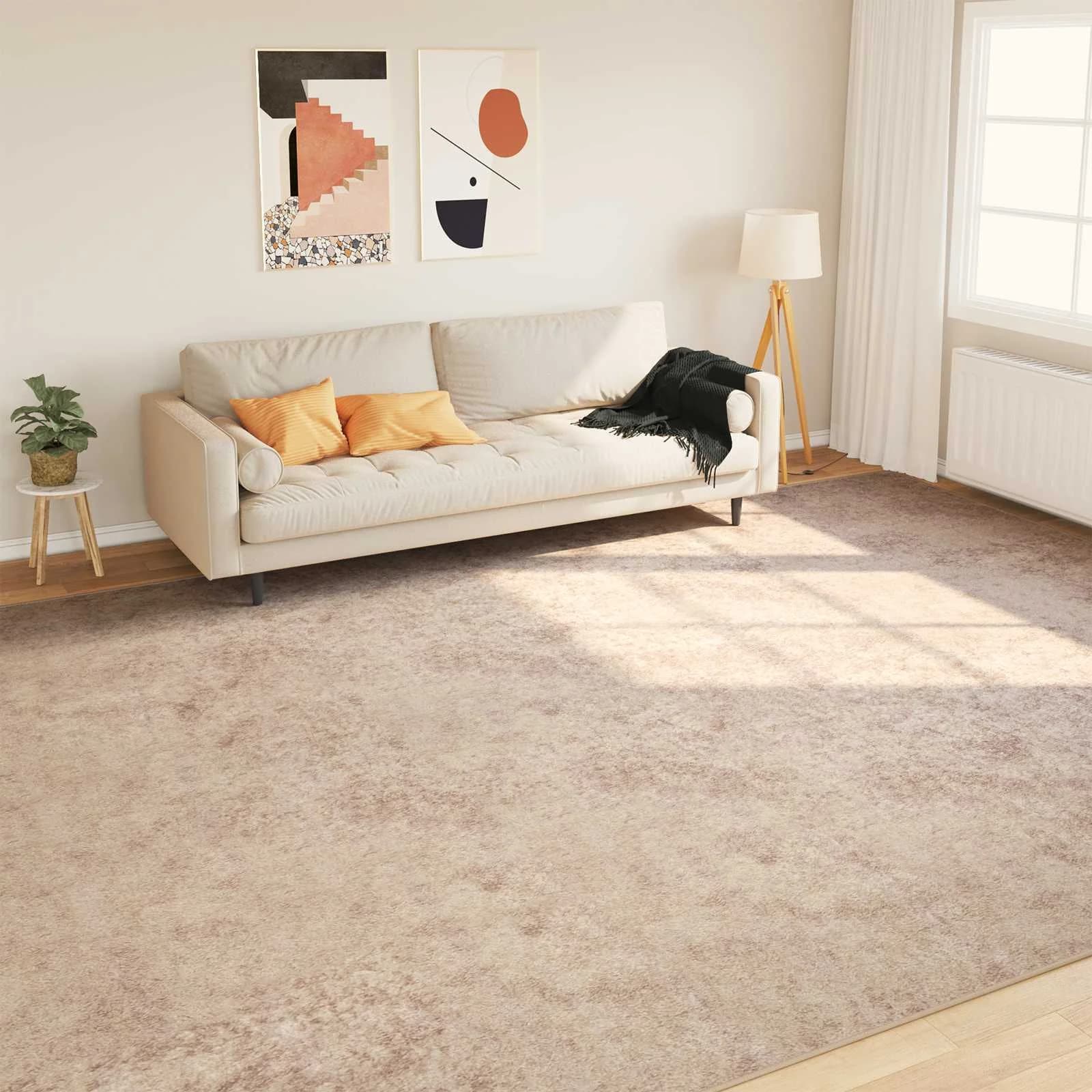 Preproga runner MARSA Bež 300 x 400 cm Poliester in PVC