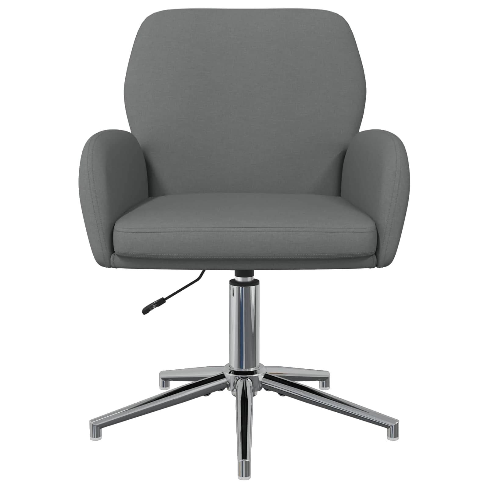 Vrteči pisarniški stoli 6 kos 54 x 58 x 90 cm Temno siva Blago - slika 3