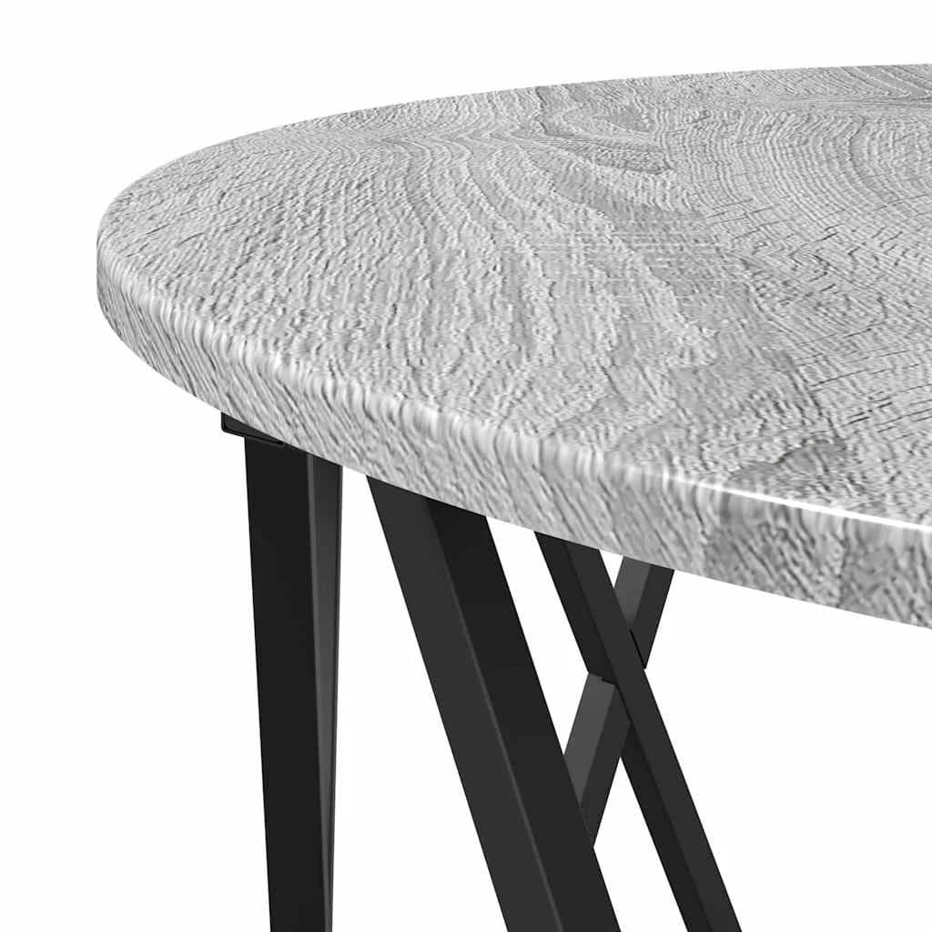 Klubska miza Siva Sonoma 80 x 80 x 42 cm - slika 8