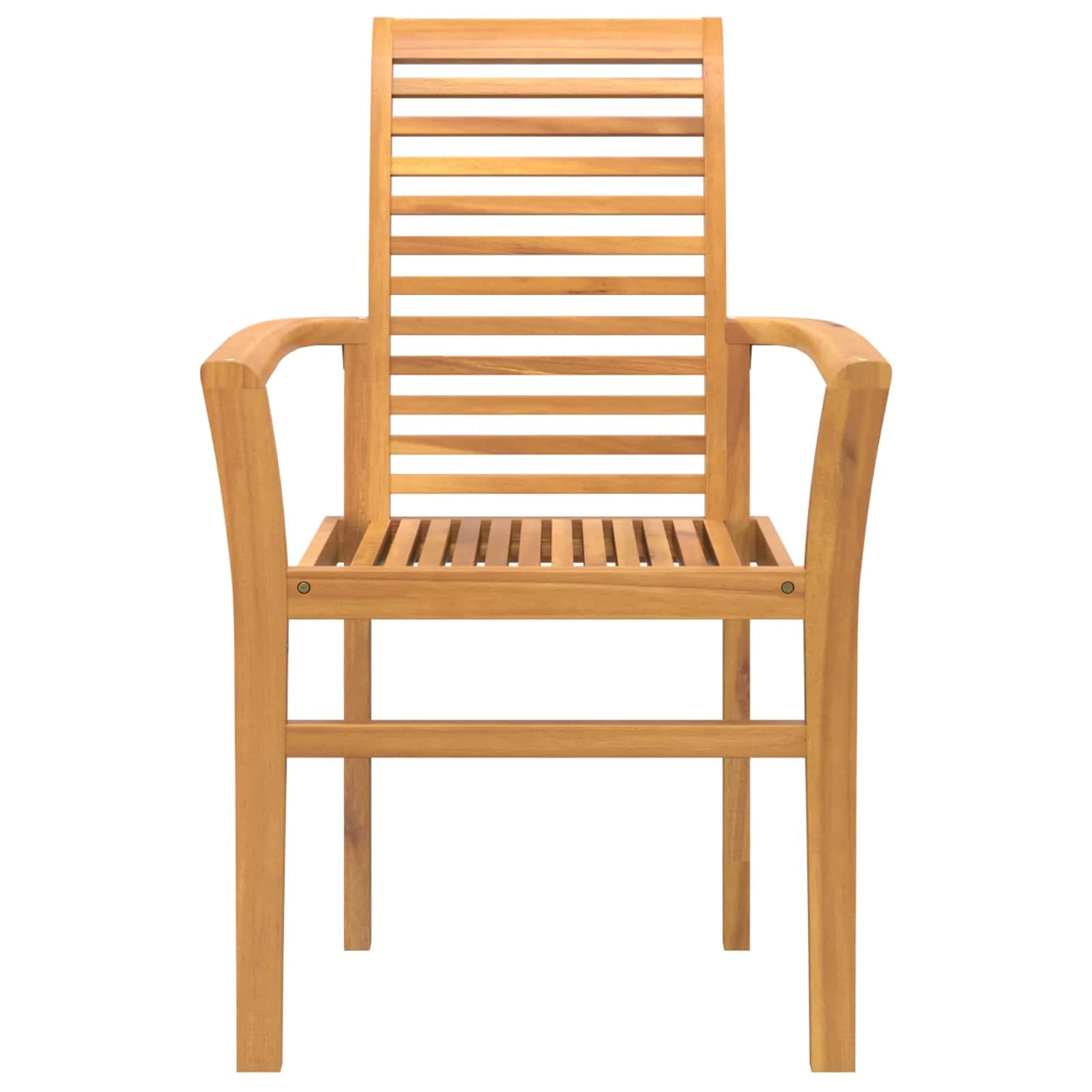 Jedilni stol 2 kos Trden tikov les Rjava 62 x 55 x 94 cm - slika 5