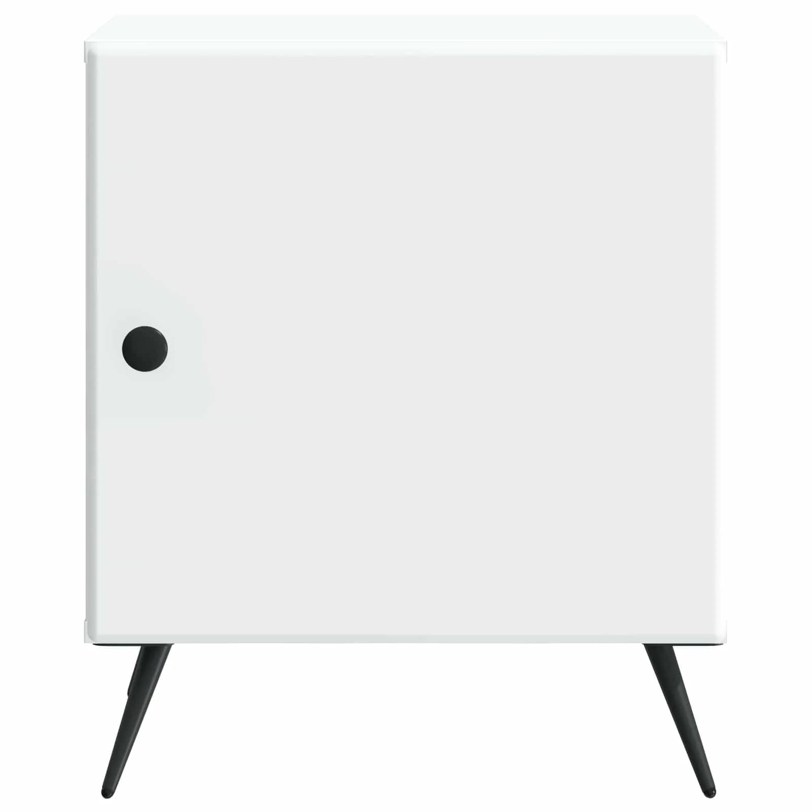 Nočna omarica Bela 43 x 34,5 x 50 cm Inženirski les - slika 5