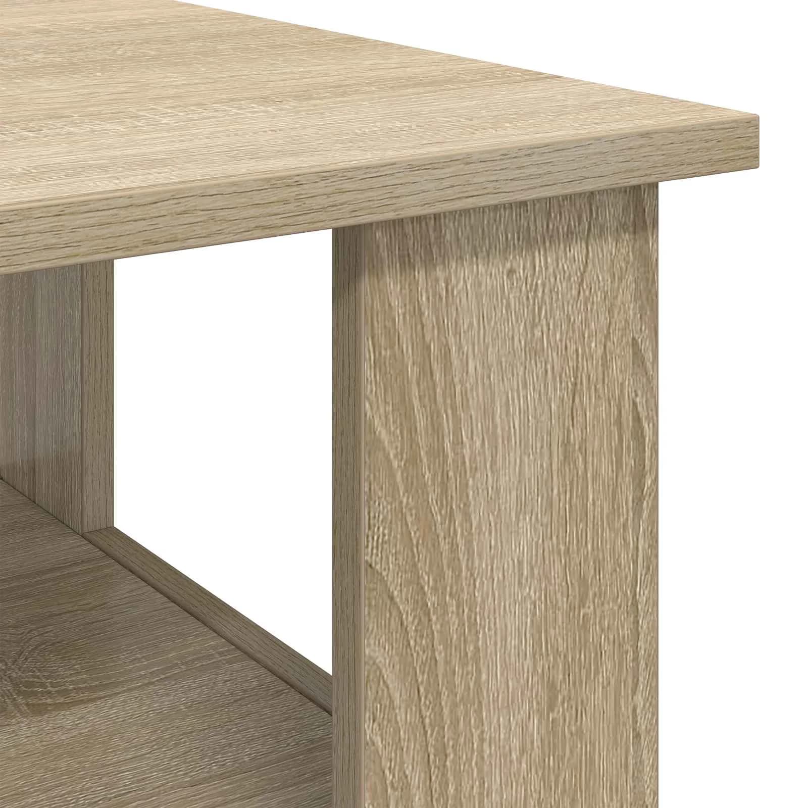 Klubska miza Sonoma hrast 90 x 50 x 45 cm Inženirski les - slika 8