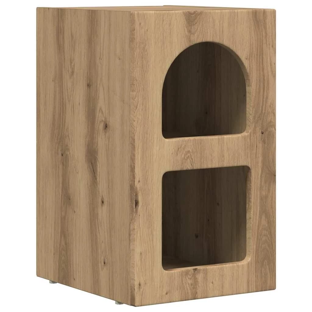 Nočna omarica ELST 2 kos Umetni hrast 29,5 x 33,5 x 50 cm - slika 5