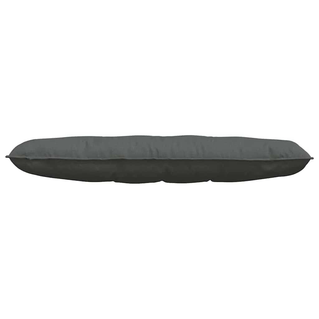 Poglavni vzglavnik Temno siva 140 x 19 x 50 cm blago - slika 5