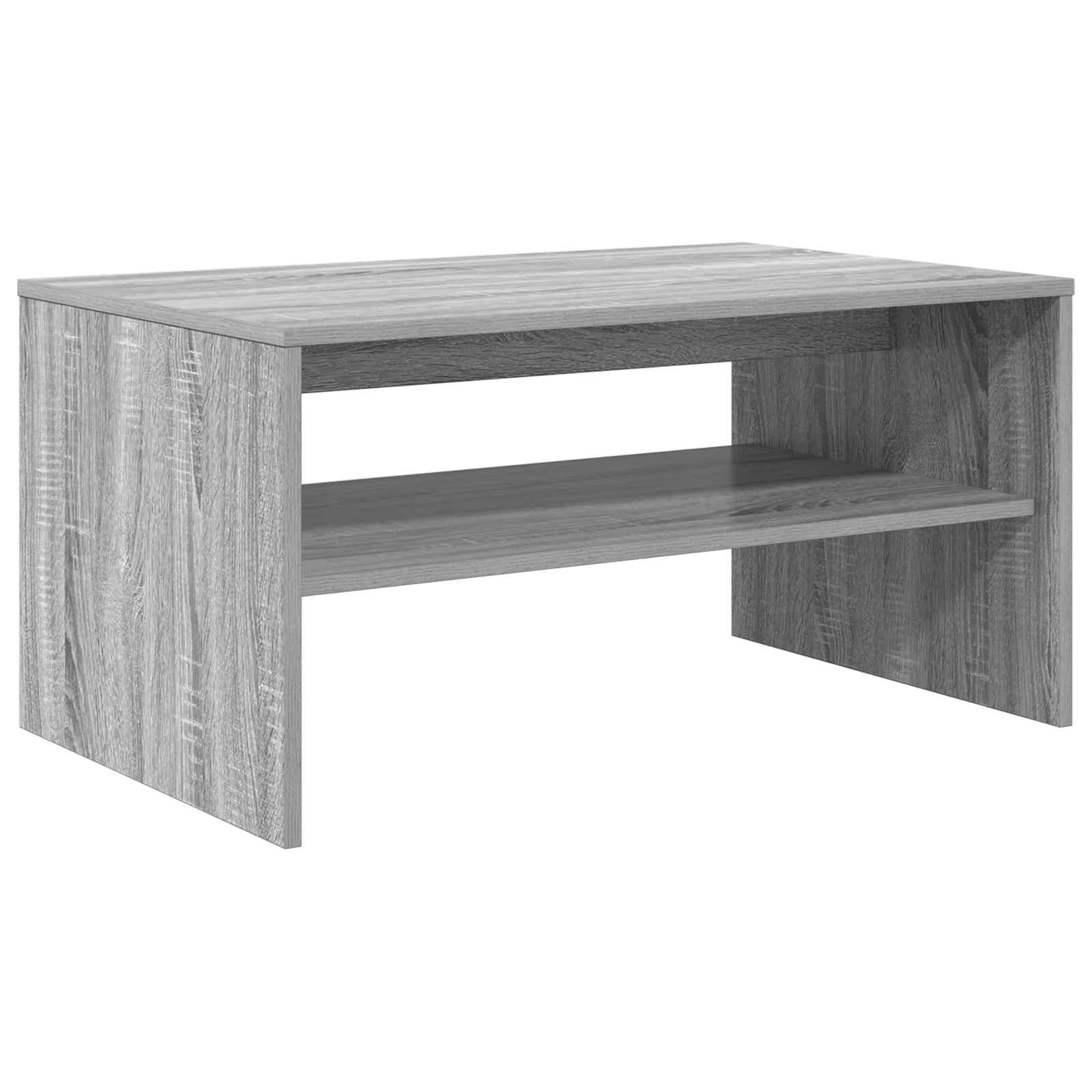 Klubska miza Siva Sonoma 80 x 50 x 40 cm Inženirski les - slika 7