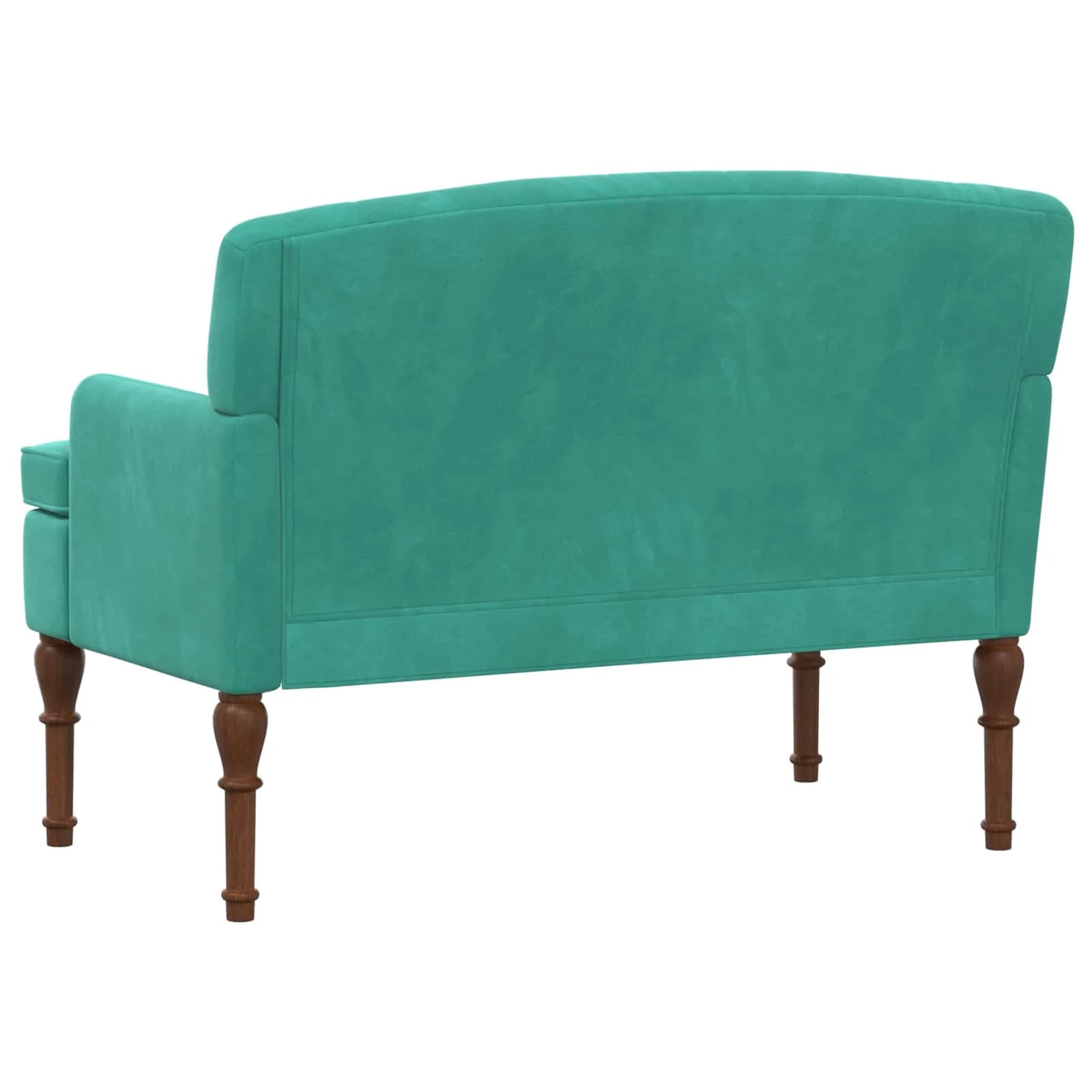 Dvojnica s gumbi Turkizna 111 x 65 x 79 cm Žamet - slika 5