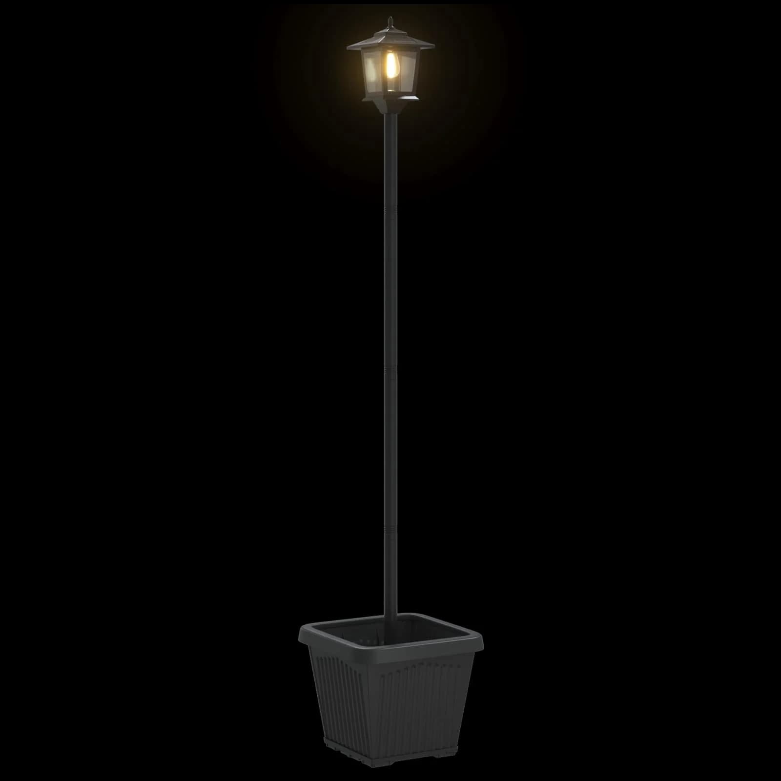 Sončna svetilka s korito with LED Bulb Črna 32 x 32 x 158 cm - slika 8