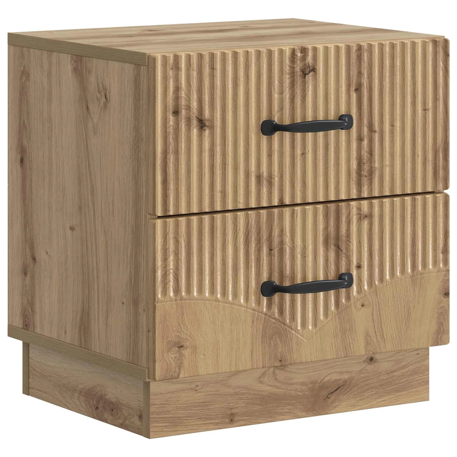 Nočna omarica Artisan hrast 43 x 34,5 x 44,5 cm Inženirski les - slika 2