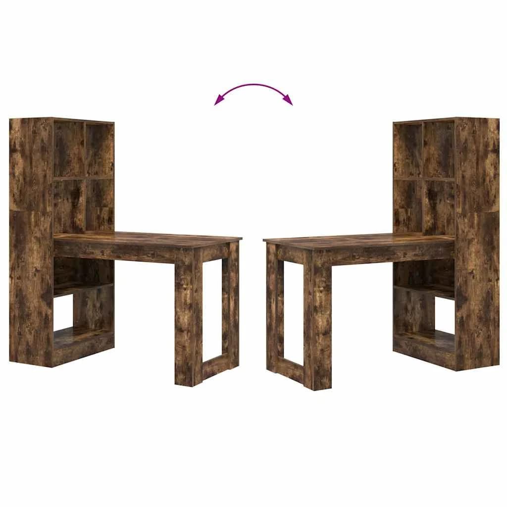 Miza Dimljeni oreh Inženirski les 122 x 67 x 145 cm - slika 9