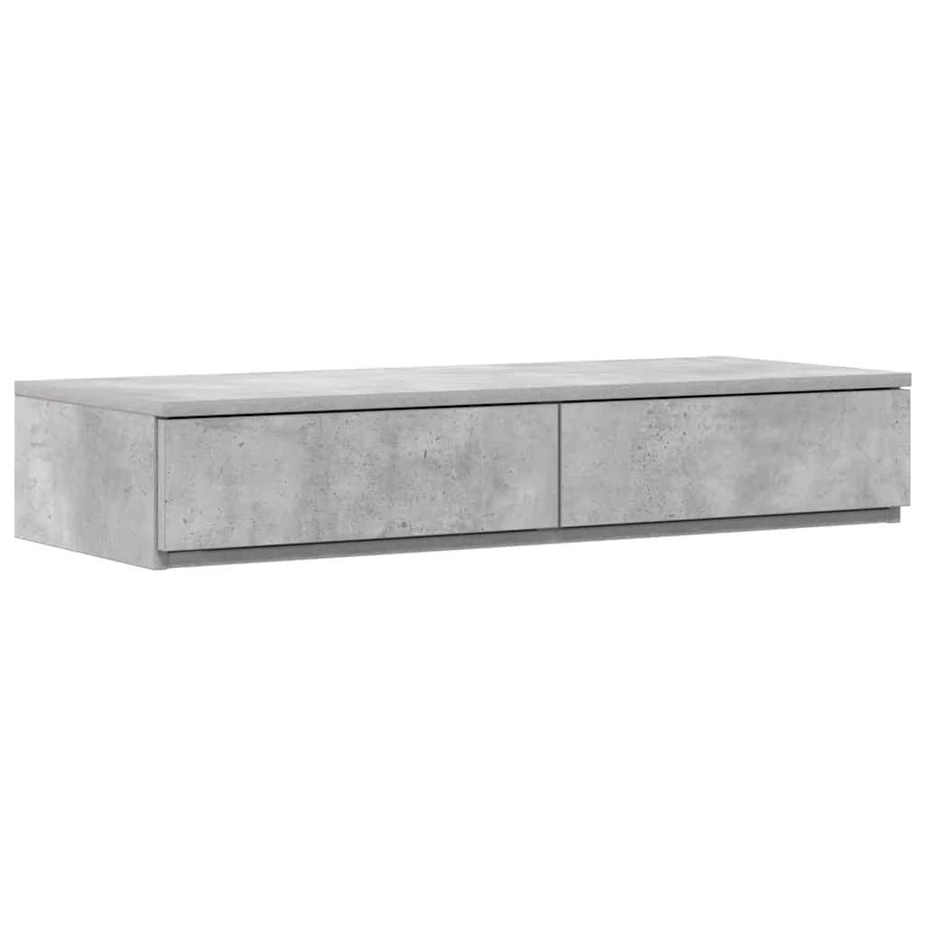 Posteljni predali s predalom Betonsko siva 90 x 36,5 x 16,5 cm - slika 2
