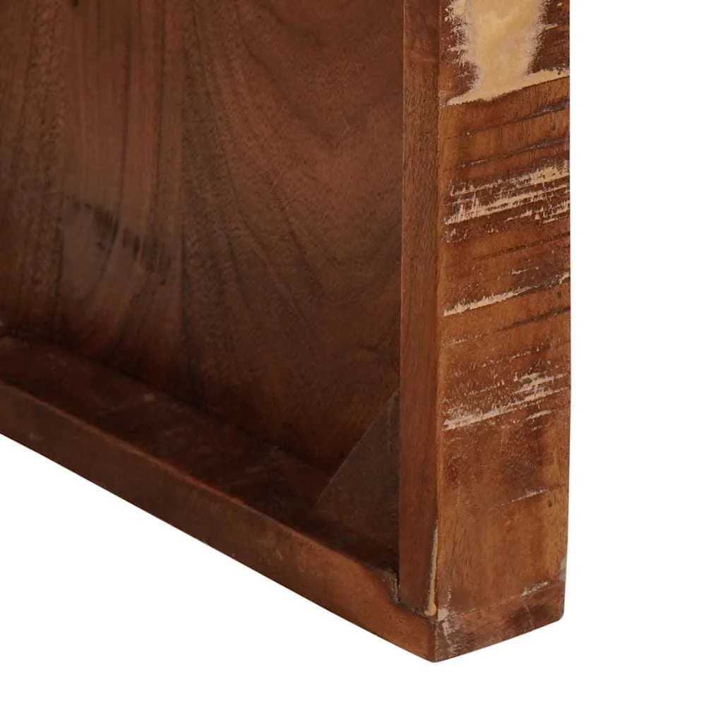Nesting miza 3 kos Rjava 82 x 40 x 46 cm Trdna obnovljena les - slika 8