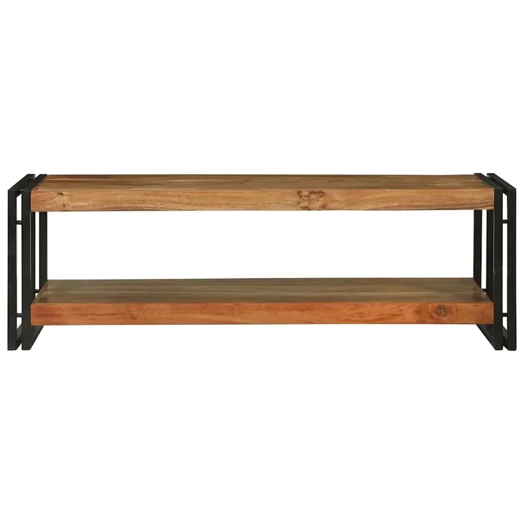 Klubska miza Rjava 120 x 50 x 38 cm Masiven les akacije - slika 3