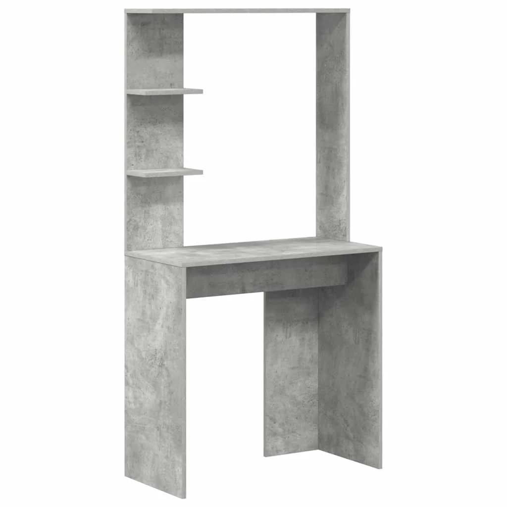Miza Betonsko siva Inženirski les 78,5 x 37 x 154,5 cm - slika 2