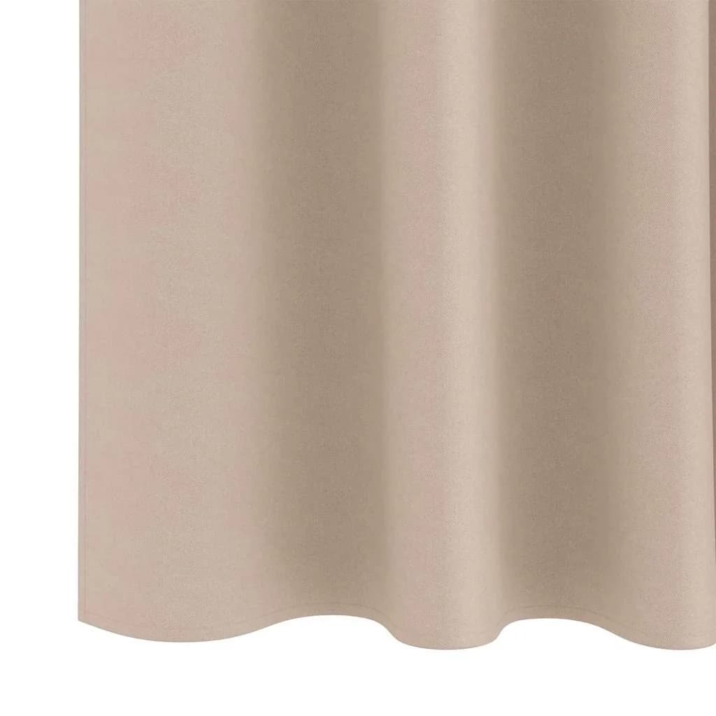 Zavese za zatemnitev z obroči 2 kos Taupe 225 x 140 cm - slika 6