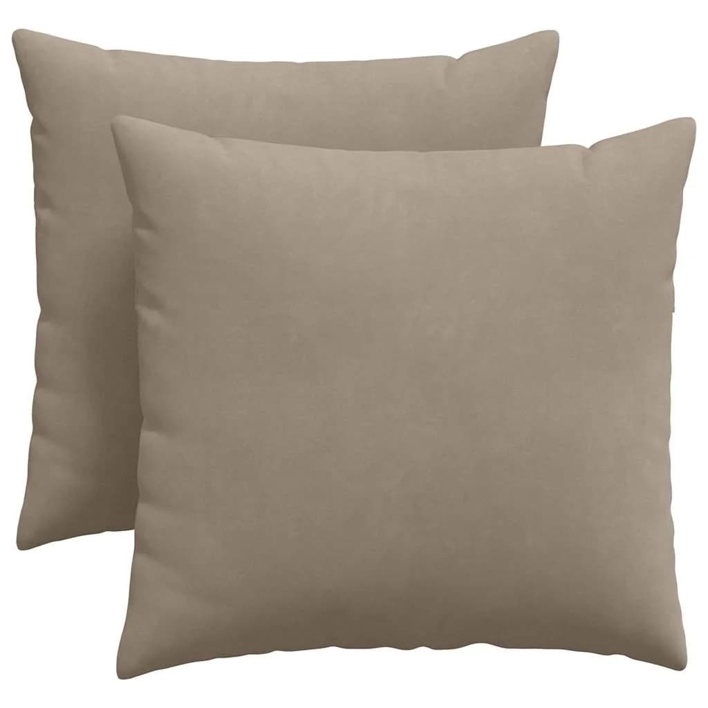 Blazine za kavč 2 pcs Taupe 45 x 45 cm blago - slika 2