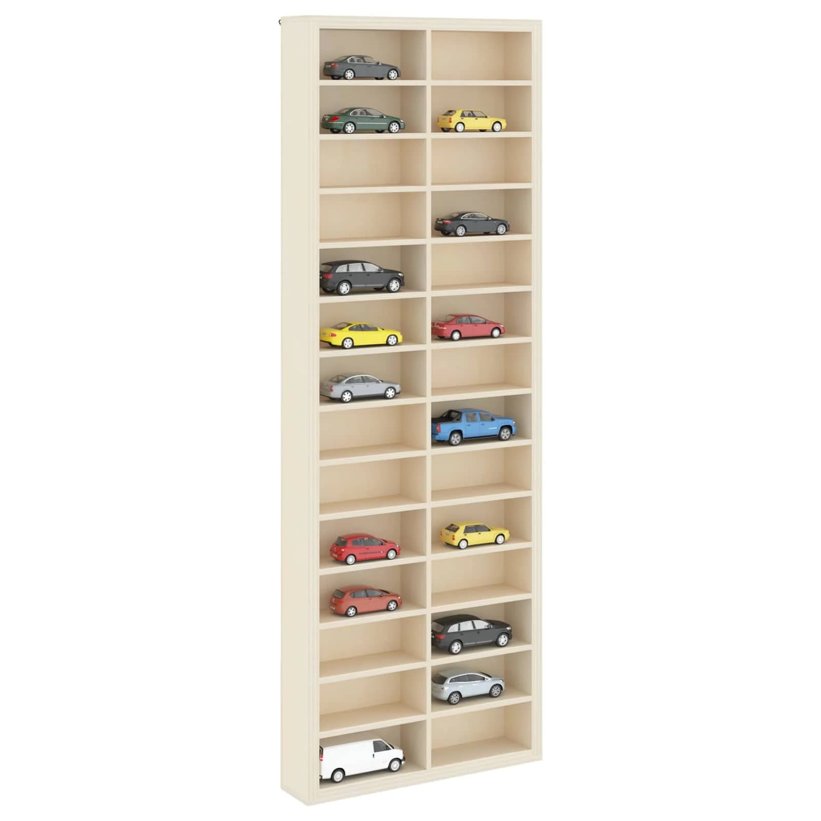 Stenska vitrina Montaža za steno Bež 21 x 4,5 x 59 cm - slika 2