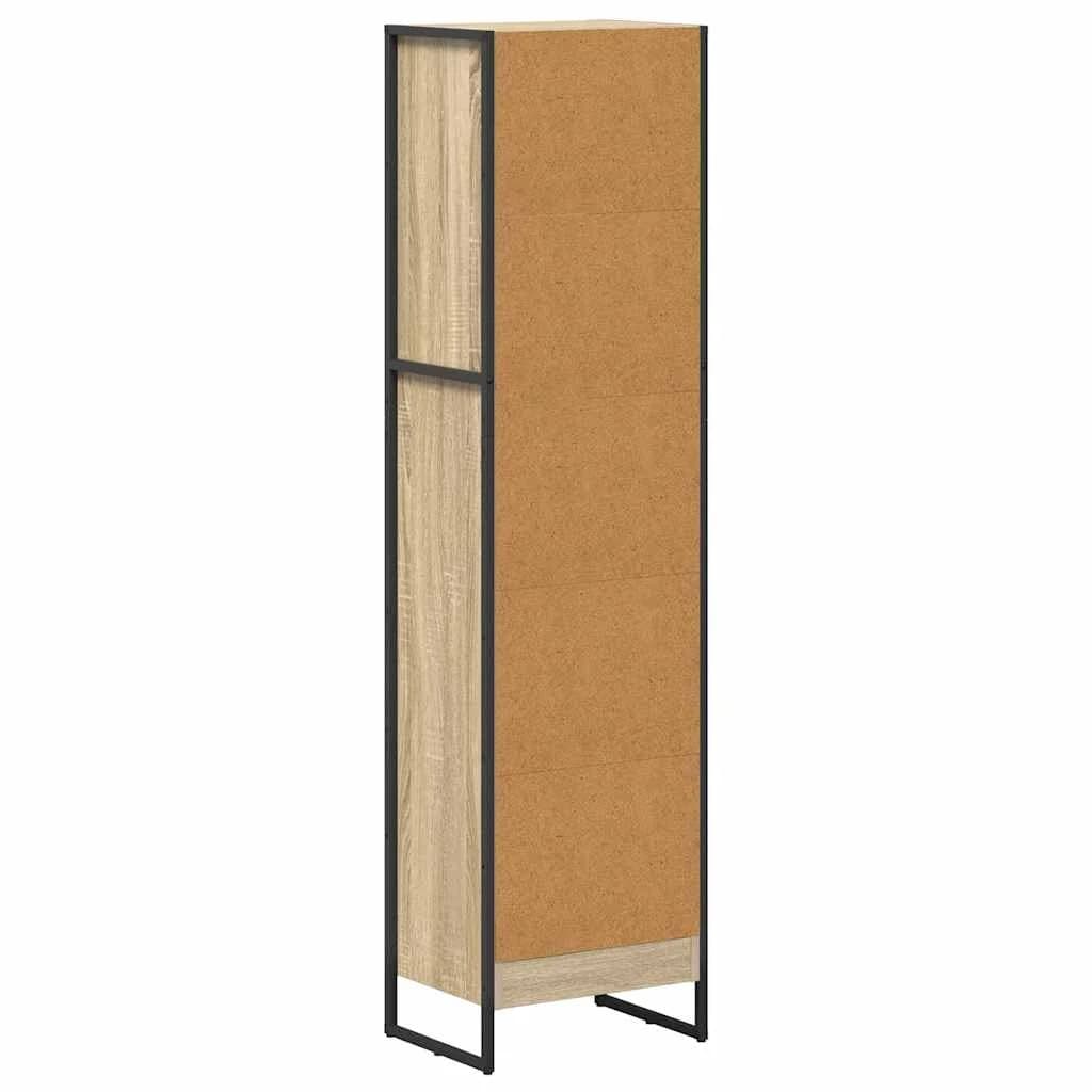 Knjigovni omar 40 x 30 x 155 cm Inženirski les Sonoma - slika 7