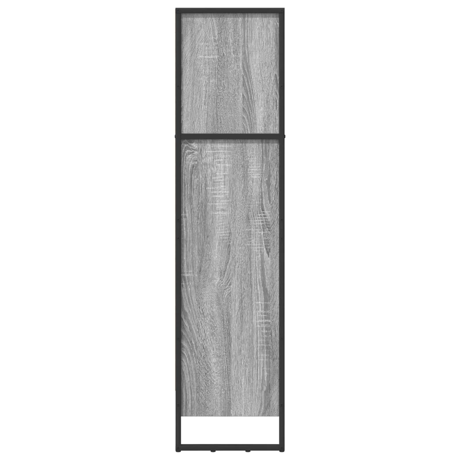 Knjigovni omar 80 x 30 x 121 cm Inženirski les Siva Sonoma - slika 6