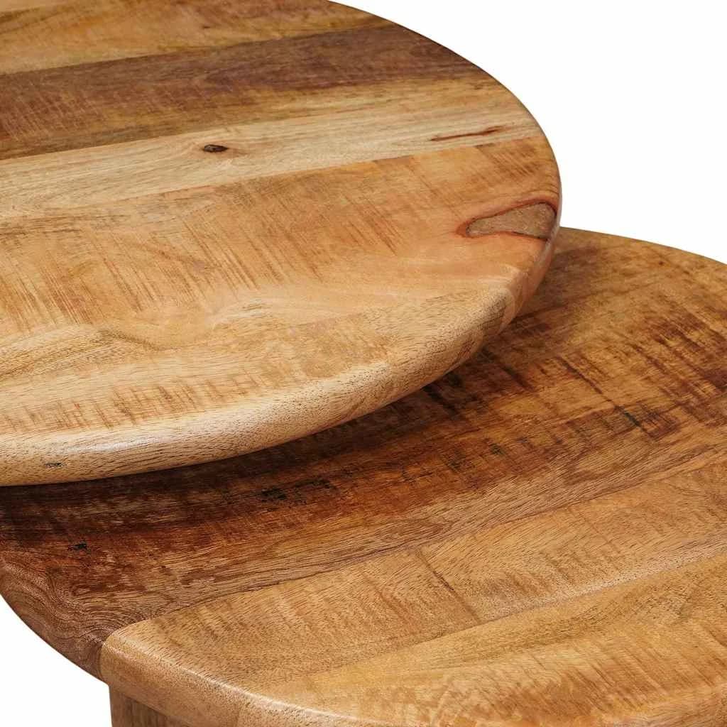 Mize za kavo z gnezdenjem 3 kos Rjava Ø 54 x 40 cm - slika 7