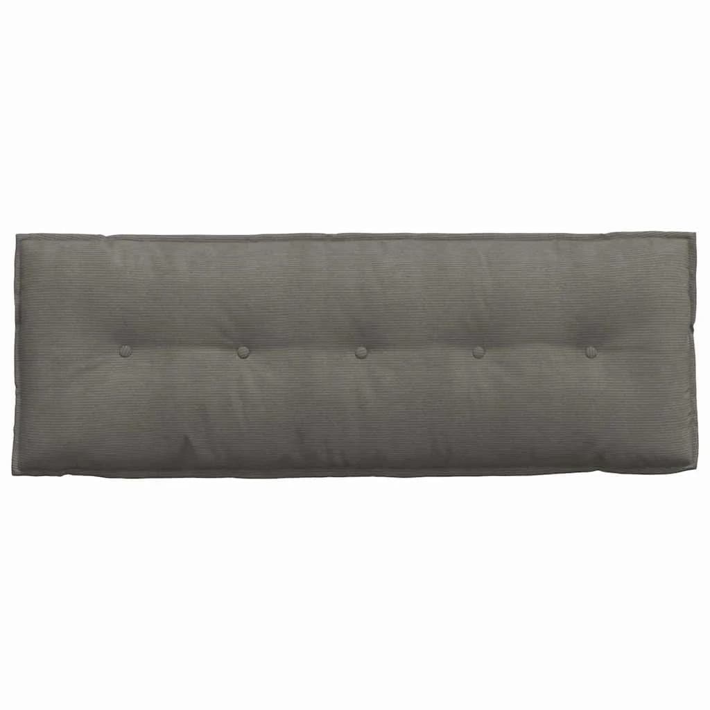 Poglavni vzglavnik Svetlo siva 140 x 50 cm Žametna tkanina - slika 6
