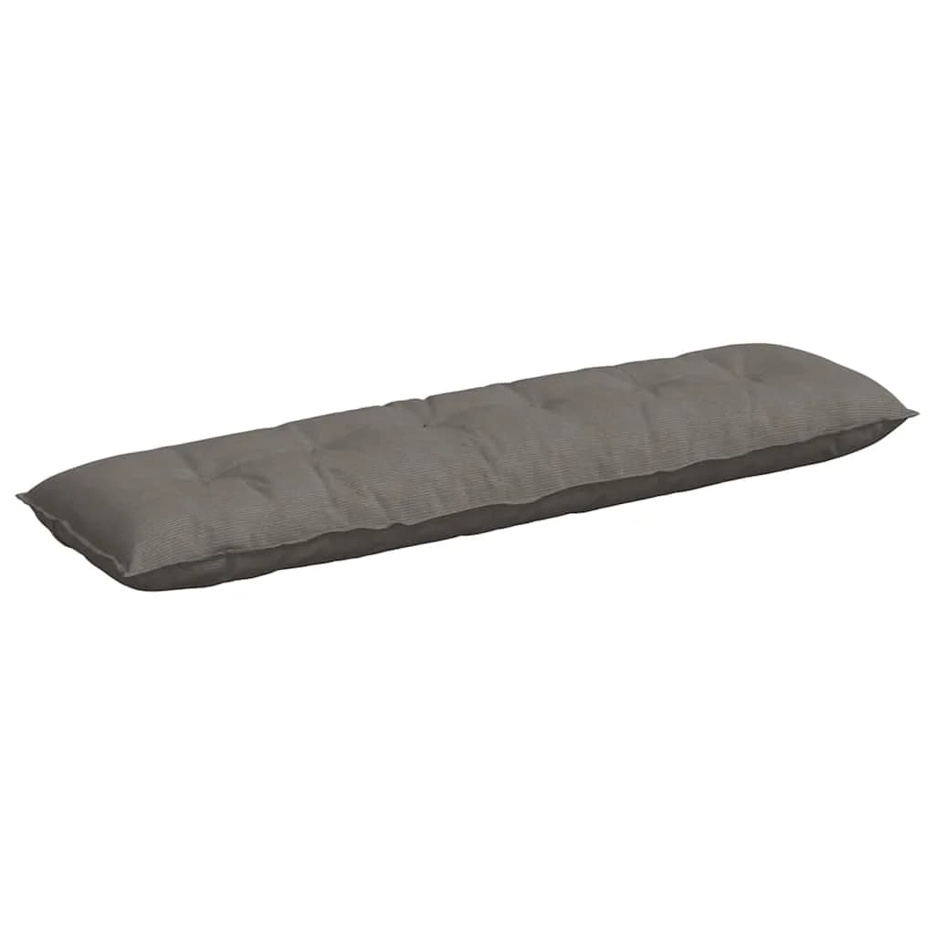 Poglavni vzglavnik Svetlo siva 180 x 50 cm Žametna tkanina - slika 2