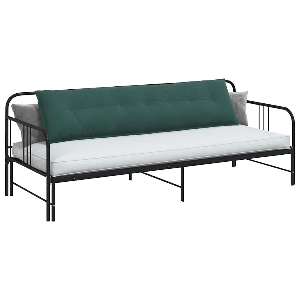 Poglavni vzglavnik Temno zelena 200 x 50 cm Žametna tkanina - slika 3