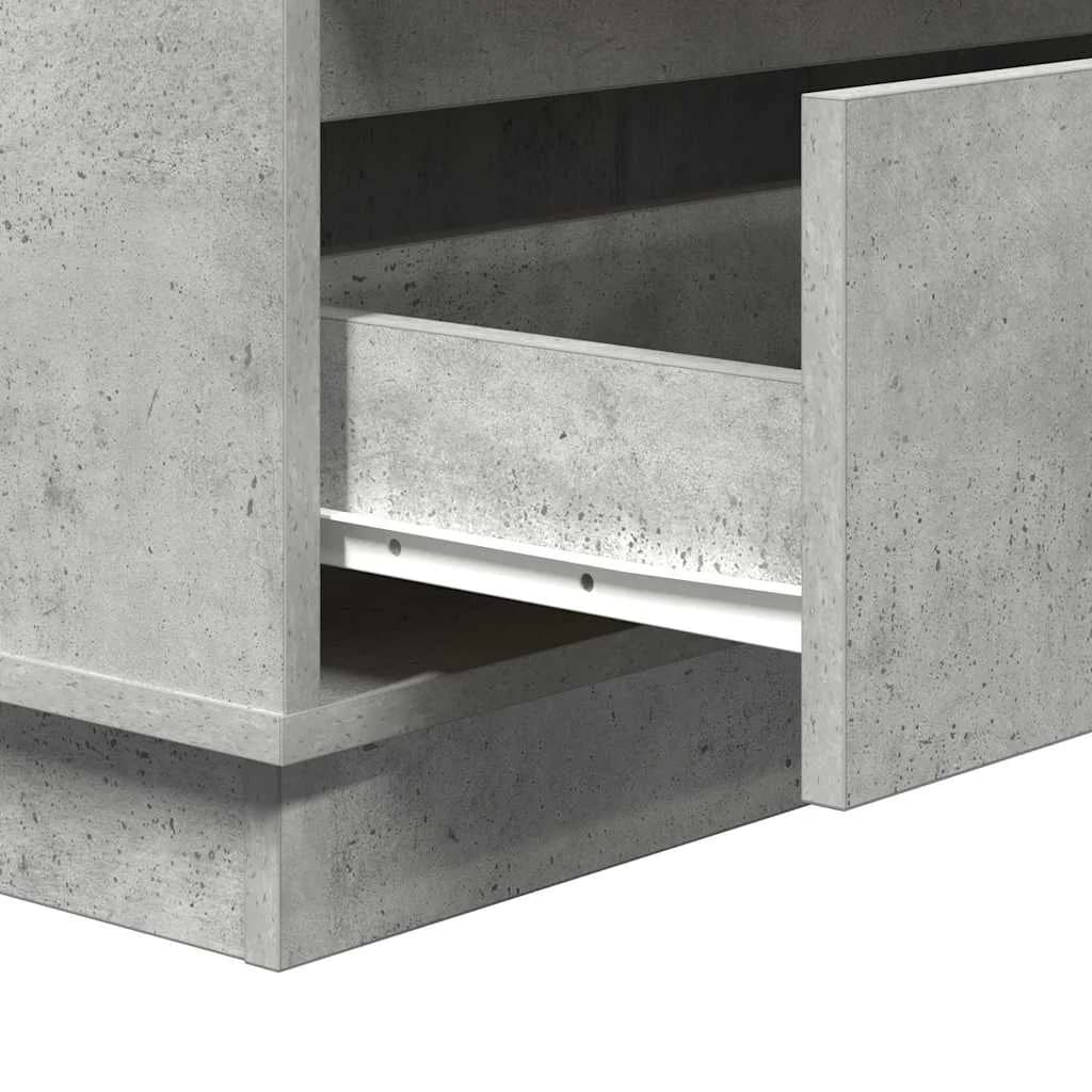 Nočna omarica Betonsko siva 71 x 34,5 x 75 cm Inženirski les - slika 11