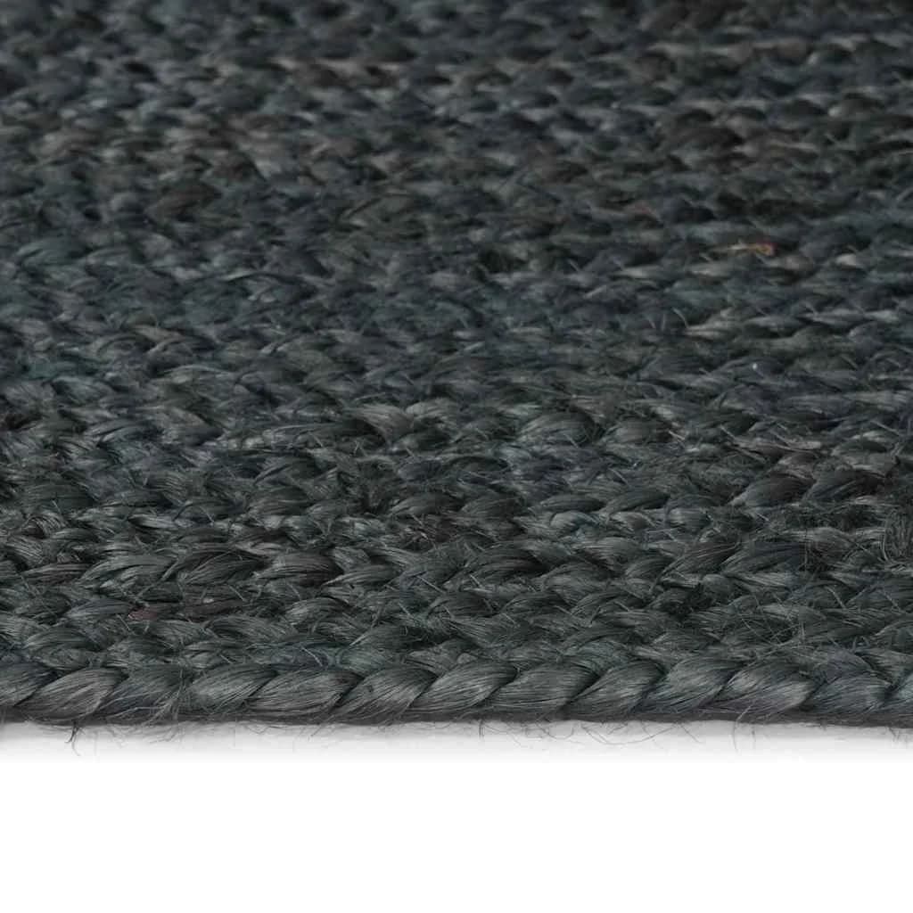 Preproge za površine Temno siva 240 x 240 cm Juta - slika 4