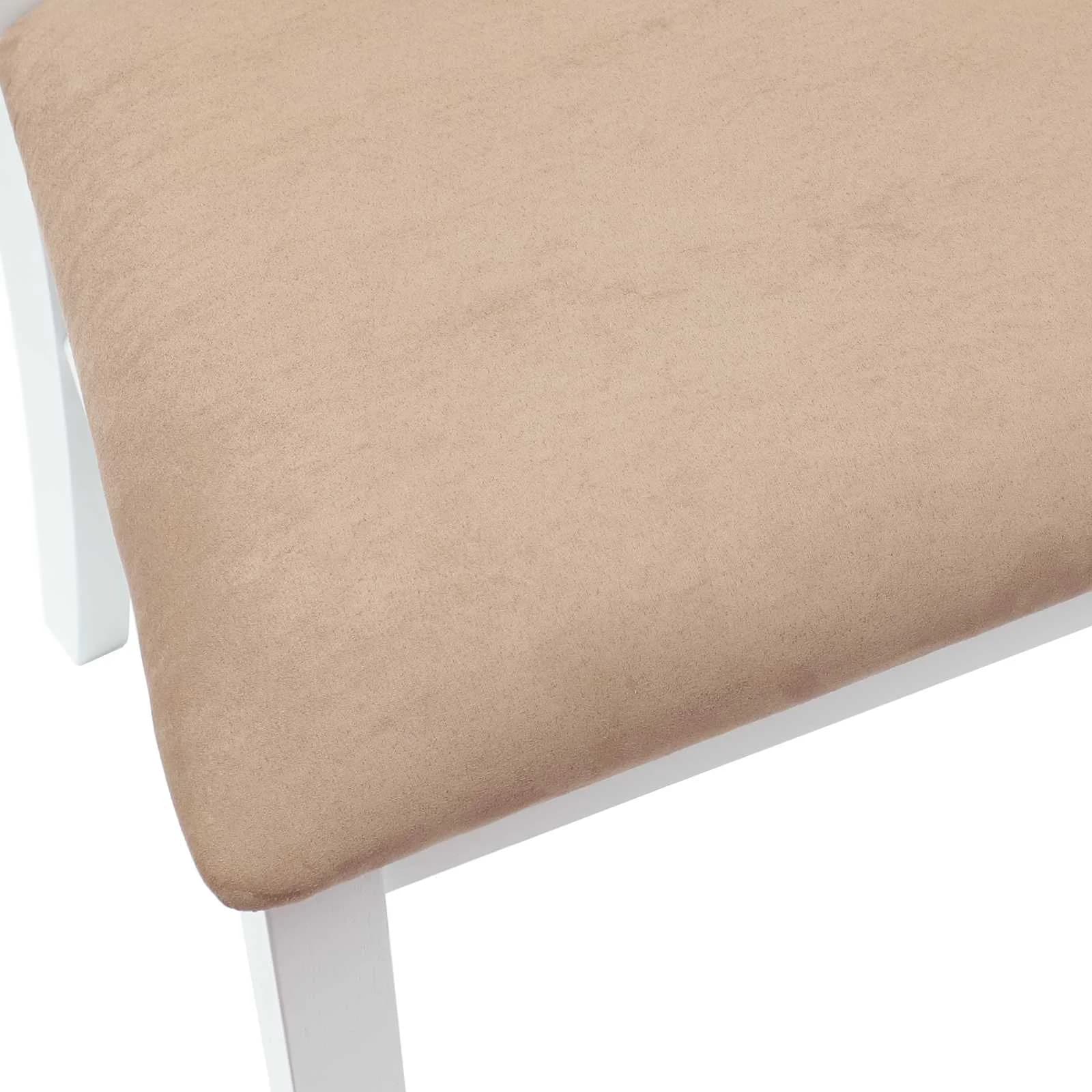 Jedilni stoli 2 kos Masivno gumovo les Bela 50 x 52,5 x 91 cm - slika 9