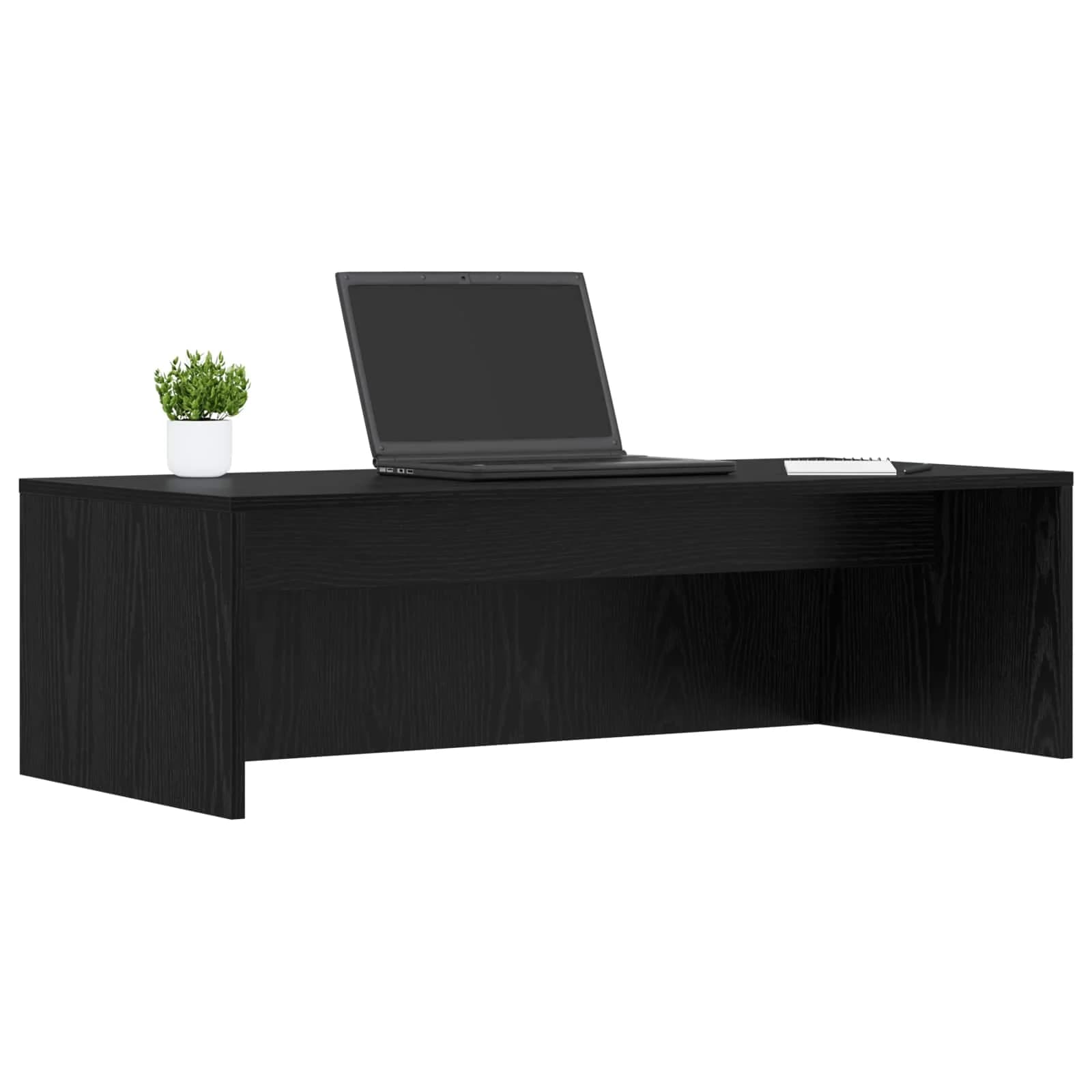 Stenska miza Črna Orehovina Inženirski les 100 x 45 x 30 cm - slika 3