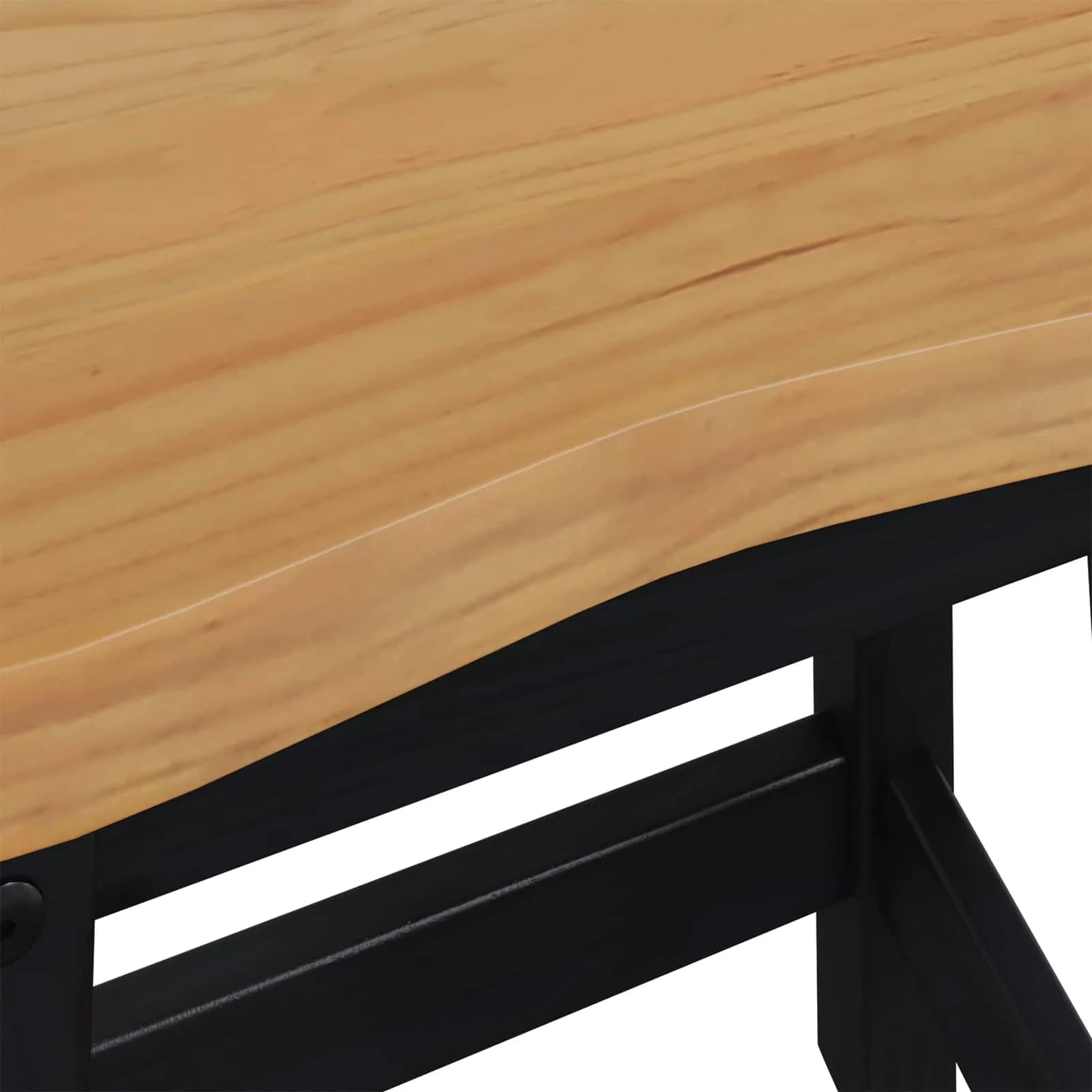 Barski stol EKAI 2 kos Črna 40 x 29 x 45,5 cm Trdna borovina - slika 8