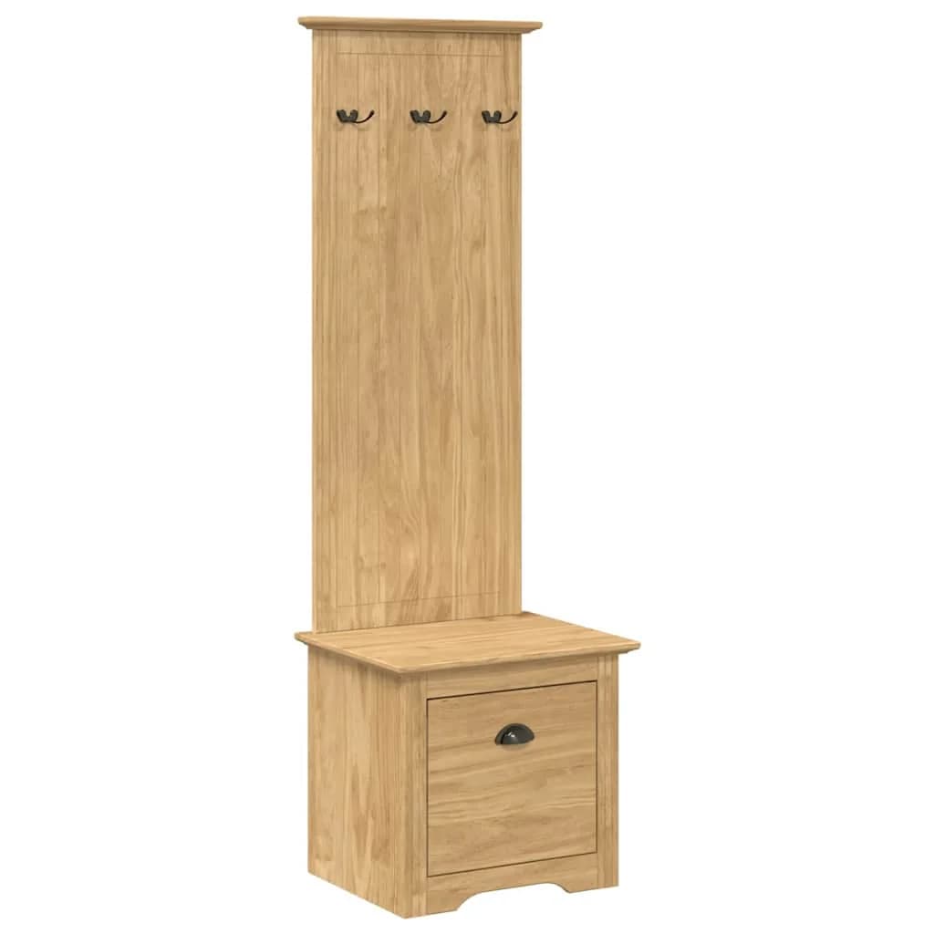 Omara za hodnik BODO Medeno rjava 50 x 40 x 156,7 cm - slika 2