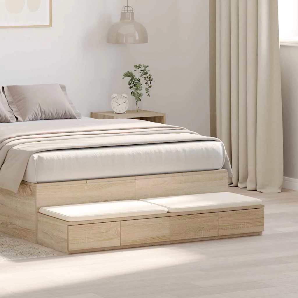 Posteljni predali Sonoma hrast 120 x 36,5 x 16,5 cm