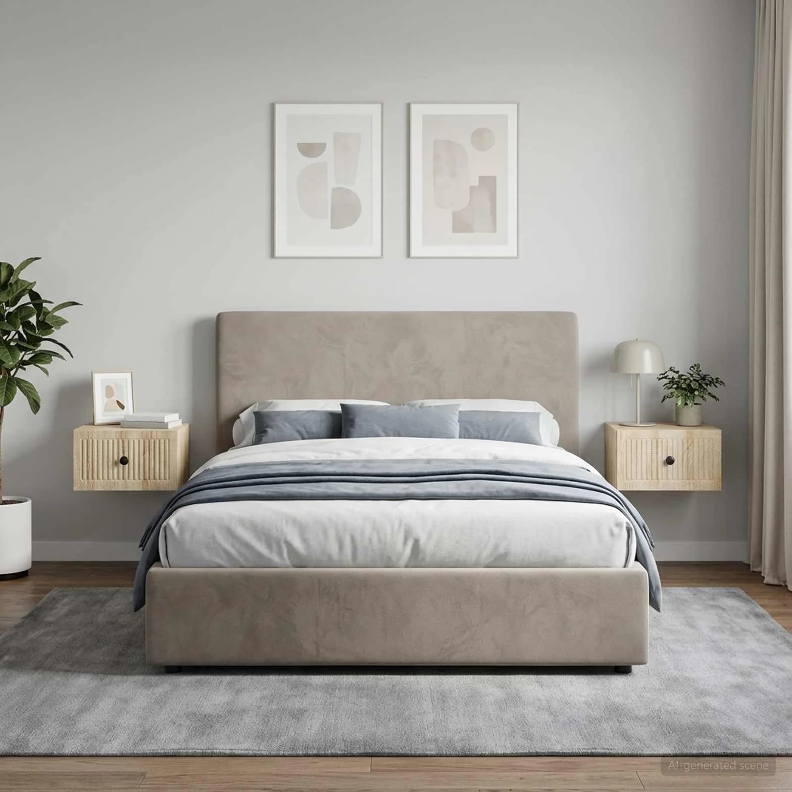 Stenski nočni omarici 2 kos Sonoma hrast 33 x 34,5 x 20 cm - slika 4
