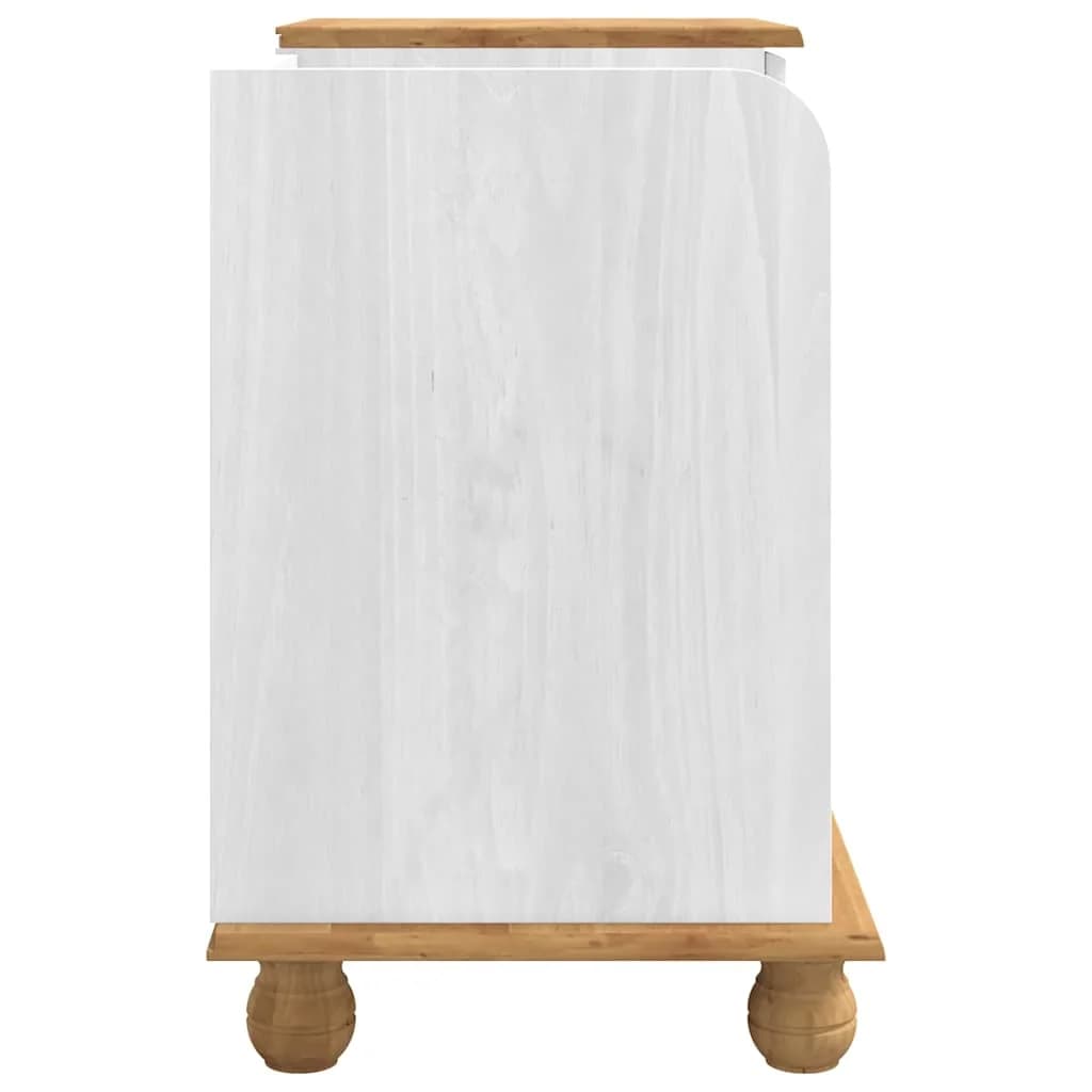 Klop s prostorom za shranjevanje ASKIM Bela 100 x 39 x 62 cm - slika 7