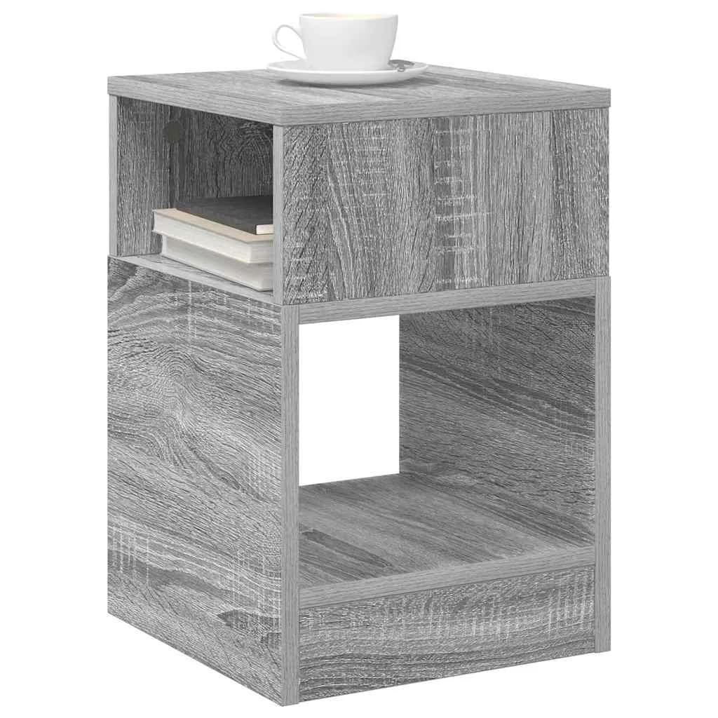 Stranska miza Siva Sonoma 30,5 x 30 x 45 cm Inženirski les - slika 3