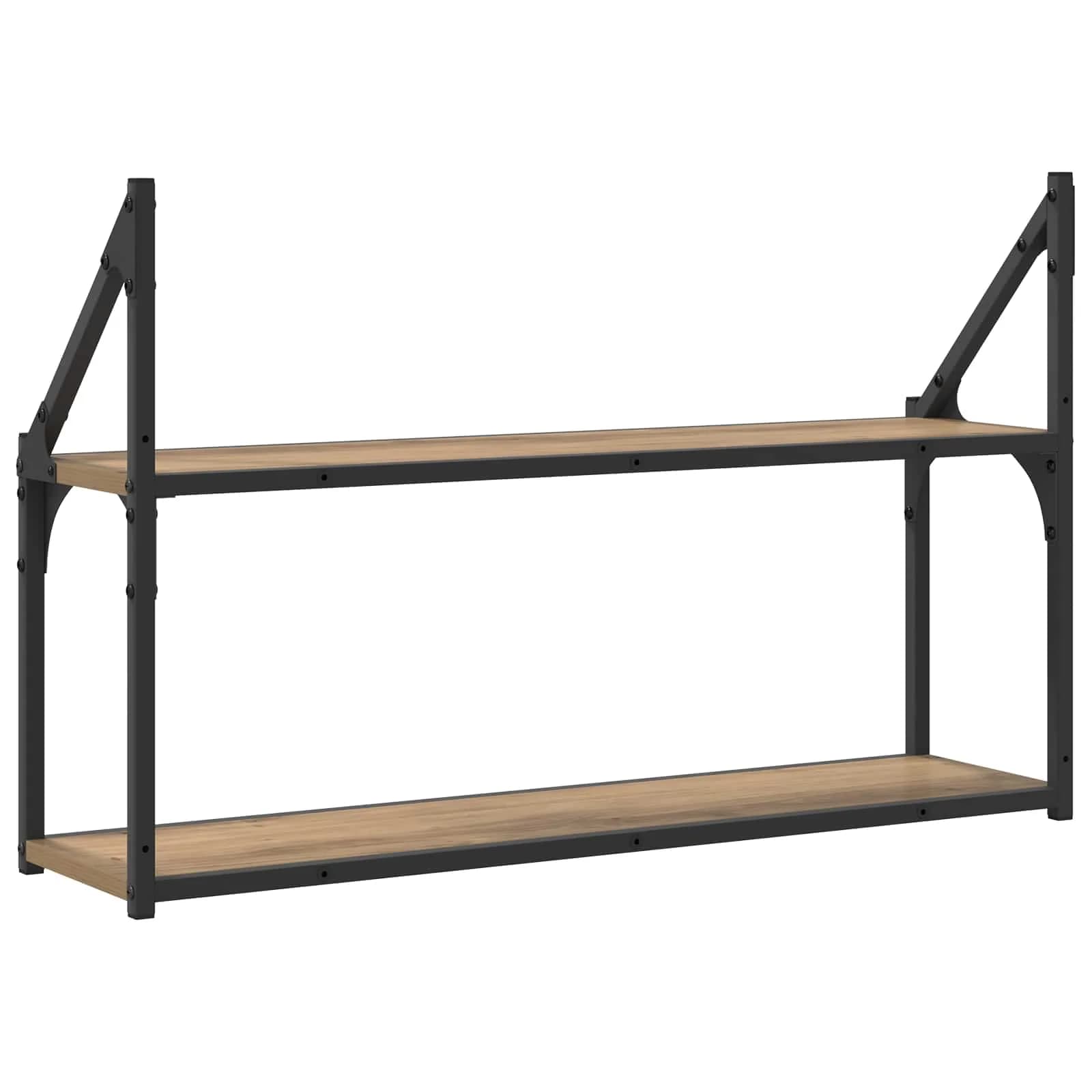 Stenska polica Montaža za steno Artisan hrast 80 x 21 x 51 cm - slika 6